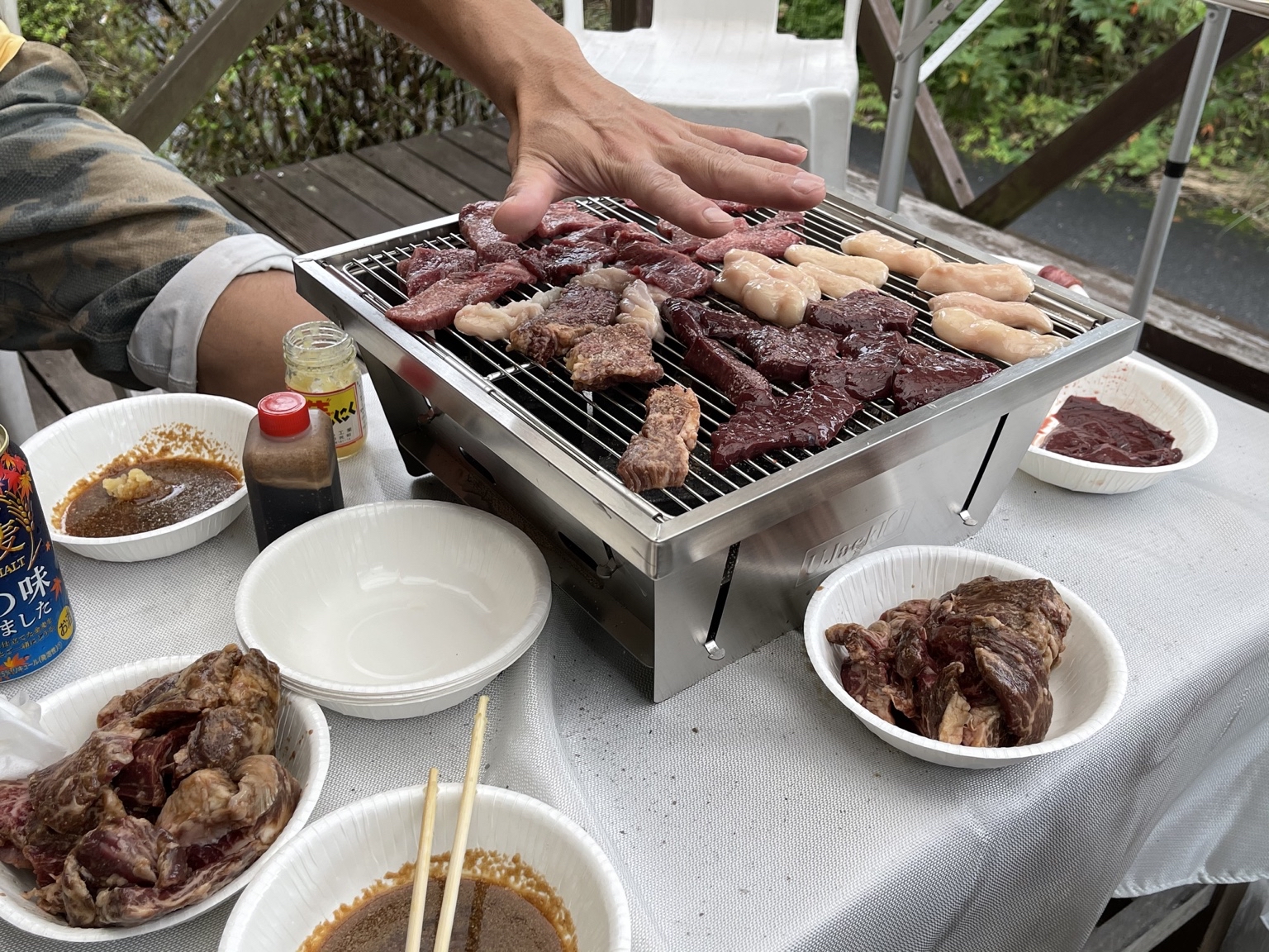屋久島へ向かう前夜の食卓